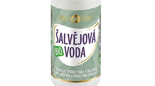 Šalvějová voda: přírodní tonikum pro smíšenou a problematickou pleť, cena 209 Kč