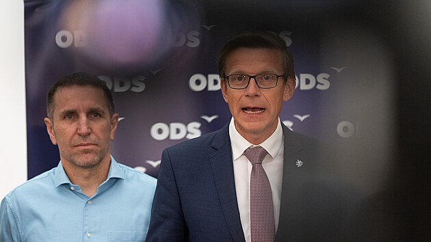 Martin Kupka na tiskové konferenci poslaneckého klubu ODS. (22. září 2026)