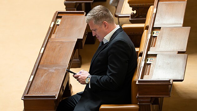 Filip Turek (Motoristé) na mimořádné schůzi Sněmovny (22. září 2026)