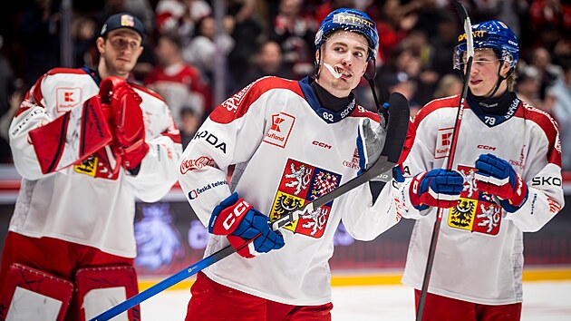 Filip král slaví výhru v národním dresu v přípravném zápase Česko - Rakousko (24. dubna 2026)