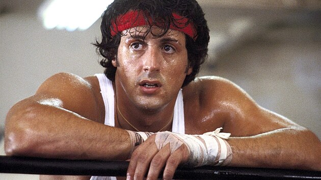 Sylvester Stallone jako boxer Rocky Balboa ve filmu Rocky II z roku 1979