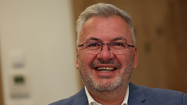 Lídr SPD v Ostravě Peter Harvánek. (24. září 2026)