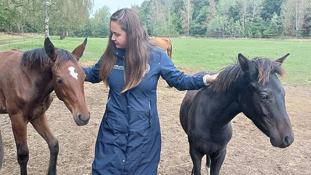 Chovatelky z Písecka přišly v krátké době o dvě kobyly. Uhynuly poté, co je někdo zřejmě nakrmil nevhodnou stravou. Na snímku je Sára Padrtková.