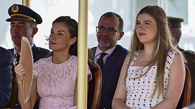 Královna Letizia a infantka Sofía (červenec 2026)