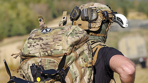 Česk&aacute; arm&aacute;da testuje bezpilotn&iacute; syst&eacute;my a obranu proti nim ve Vojensk&eacute;m &uacute;jezdu Březina u Vy&scaron;kova na mezin&aacute;rodn&iacute;m cvičen&iacute; Drone Shield. (29. z&aacute;ř&iacute; 2026)
