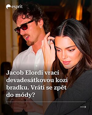 Jacob Elordi m� nov� grooming experiment. Herec opr�il koz� bradku, kterou v 90. letech nosili Brad Pitt nebo Robert Downey Jr. A mo�n� t�m...