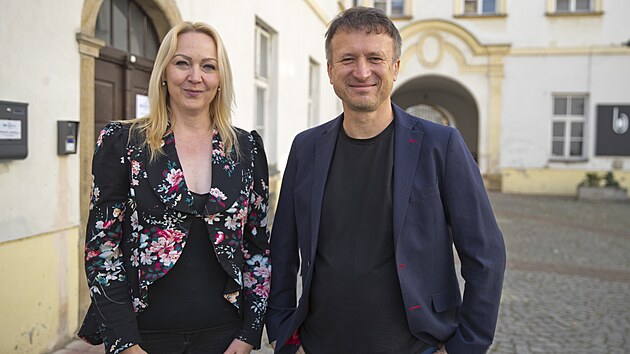 Šárka Štveráková z vedení olomoucké ScioŠkoly a majitel institutu Radim Garlík. (5. října 2026)
