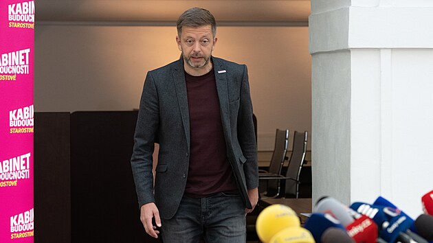 Tisková konference Starostové. Na snímku Vít Rakušan (Starostové). (1.října 2026)