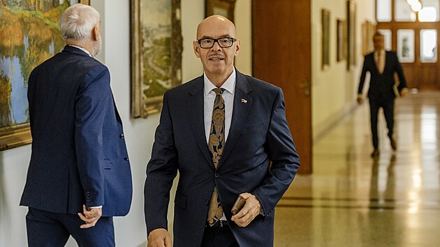 Jednání vlády. Financování asistentů pedagoga v základních školách. Na snímku Oto Klempíř (Motoristé). (5. října 2026)