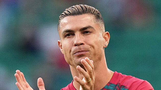 Portugalský útočník Cristiano Ronaldo před zápasem Ligy národů