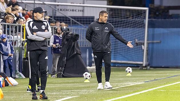 Libereck&yacute; tren&eacute;r Branislav Fodrek v z&aacute;pase s Olomouc&iacute;.