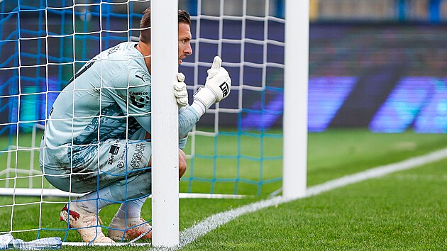 Slov&aacute;ck&yacute; brank&aacute;ř Milan Heča si stav&iacute; zeď.
