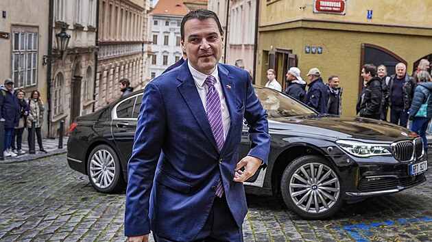 Volební štáb Motoristé sobě v Praze. Na snímku Petr Macinka. (10. září 2026)