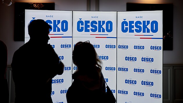 Volební štáb strany Naše Česko v Českých Budějovicích. (10.10.2026)