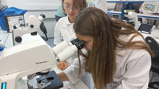 Školáci pod vedením lektorů pracují přímo v laboratoři, zatímco návštěvníci si prohlíží vybavení centra a nahlíží do mikroskopů. Nově otevřený OpenLab v areálu Biologického centra Akademie věd České republiky chce ukázat, že přírodní vědy nejsou jen učebnice, ale hlavně vlastní objevování a hledání souvislostí.