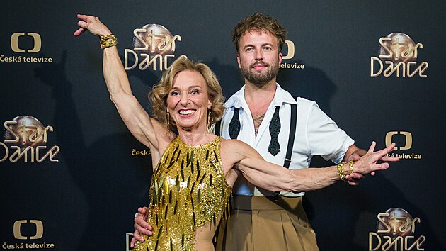 Kaskadérka Hanka Dvorská a tanečník Michal Kurtiš (StarDance, Praha, 10. října 2026)