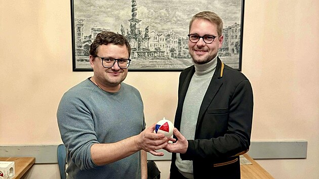 Oldřich Bittner s předsedou TOP 09 Matějem Ondřejem Havlem.
