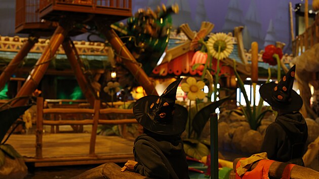 Z&aacute;bavn&iacute; atrakce v r&aacute;mci halloweensk&eacute;ho t&yacute;dnu v Majalandu
