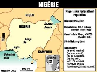 Nigérie - mapa - popis