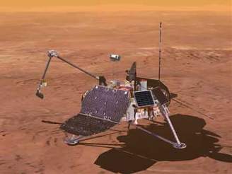 Pístroje na Marsu zápasí s nepíznivými klimatickými podmínkami. Ilustraní foto