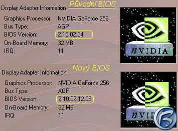 Flashovn BIOSu grafickch karet - porovnn