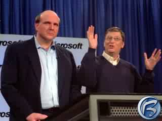 Steve Ballmer (vlevo) a Bill Gates