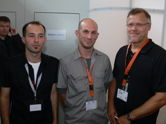 Zleva: Boris Posavec (Technical Director 3d-io), Oliver Wronka (Dialogue Author) a Axel Ruske (Managing Director Braingame)