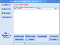 Ultra Video To Flash Converter - vt obrzek z programu