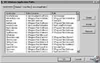 AppPaths for Windows 95/NT - vt obrzek z programu