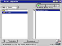 MP3 Compressor - vt obrzek z programu
