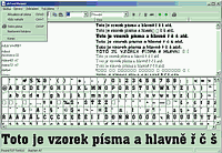 akFont Viewer - vt obrzek z programu