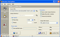 Benutec File Splitter - vt obrzek z programu