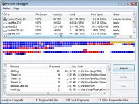 Defraggler - větší obrázek z programu