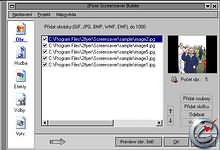2Flyer Screensaver Builder - větší obrázek z programu