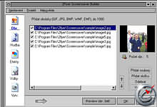 2Flyer Screensaver Builder - vt obrzek z programu
