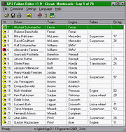 GP3 Failure Editor - vt obrzek z programu