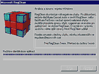 Microsoft® RegClean 4.1a - vt obrzek z programu