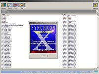 SynchronX - větší obrázek z programu