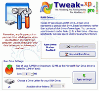 Tweak-XP - vt obrzek z programu