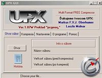 UPX-GUI - vt obrzek z programu