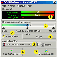 WinRAM-Booster Professional 2000 