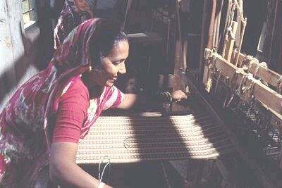 textilka v rozvojové zemi