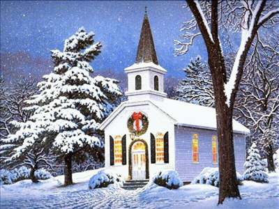 Kostel - Vánoce.