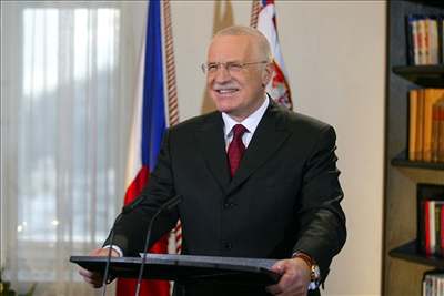 Václav Klaus pi novoroním projevu