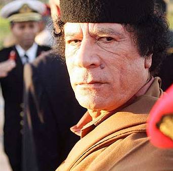 Libyjský vdce Muammar Kaddáfí.