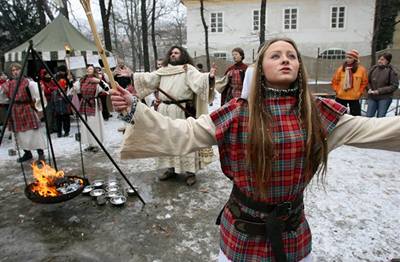 Keltská slavnost na praské Kamp. 