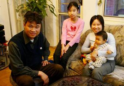 Vietnamská rodina ijící v echách.