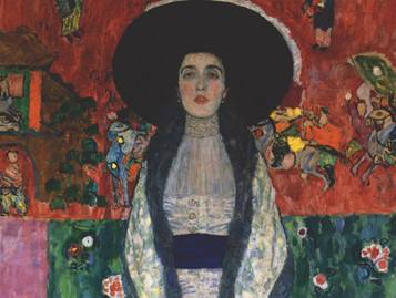 Klimtv portrét Adély. Obraz byl vydraen za 88 milionu dolar.