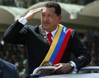 Hugo Chávez bhem písahy.