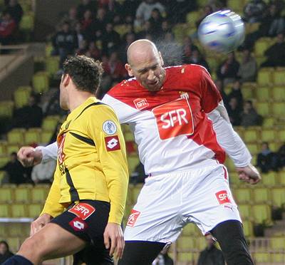 Jan Koller v dresu AS Monaco.